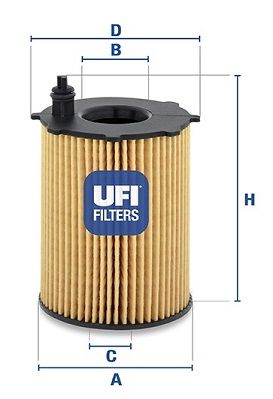 2503700 UFI Масляный фильтр для CITROEN DS