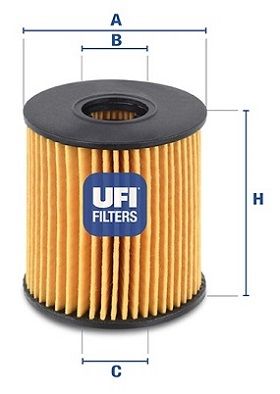 2506000 UFI Масляный фильтр для PEUGEOT BIPPER