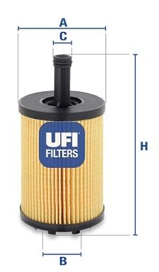 2502300 UFI Масляный фильтр для SEAT ALHAMBRA
